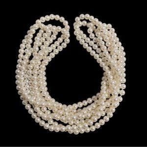 Vintage DuBARRY-Fifth Avenue 120" Long Faux Opera Length Pearl Necklace